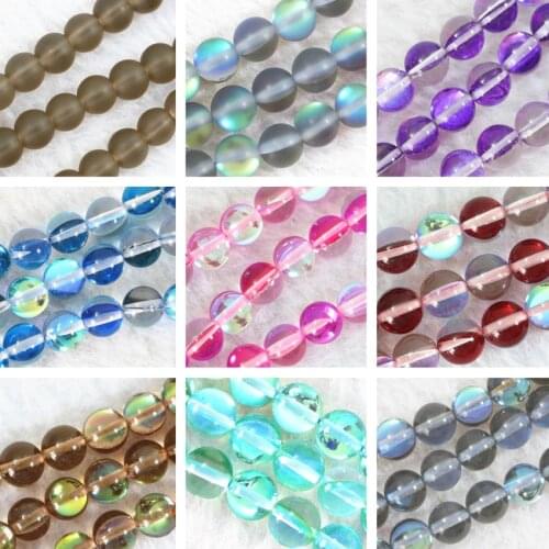 Free shipping multicolor electroplate crystal quartz 8mm semi-precious round stone beads diy jewelry loose beads 15inch B974