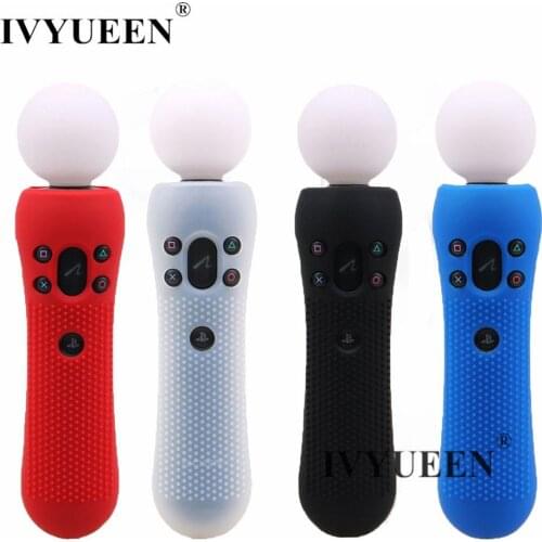 IVYUEEN PS VR Move Skin for Sony PlayStation PSVR Controller Silicone Rubber Anti-slip Protector Case for PS4 VR Motion Console