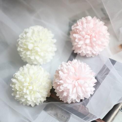 50pcs 6-7cm Dandelion Artificial Flower Head Home Garden Decoration DIY Wedding Arches Flower Wall Garland fleur artificielle