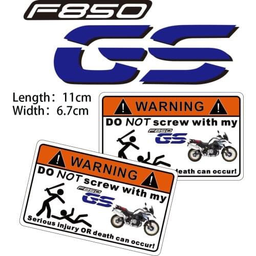 KODASKIN Motorcycle Cheap 2D Creative Warning Sticker Decal for BMW F850GS