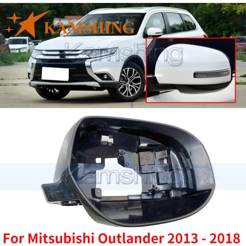 Kamshing For Mitsubishi Outlander 2013 2014 2015 2016 2017 2018 Outside Rear View Mirror Frame Cover Housing Outer Mirror Shell