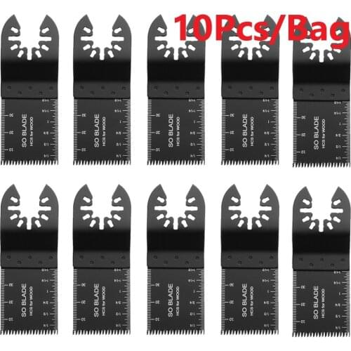 10Pcs Multi-Function Bi-metal Precision Saw Blades Oscillating Blade Multi Wood Cut Kit Chipboard Tool Circular Saw Blade Power
