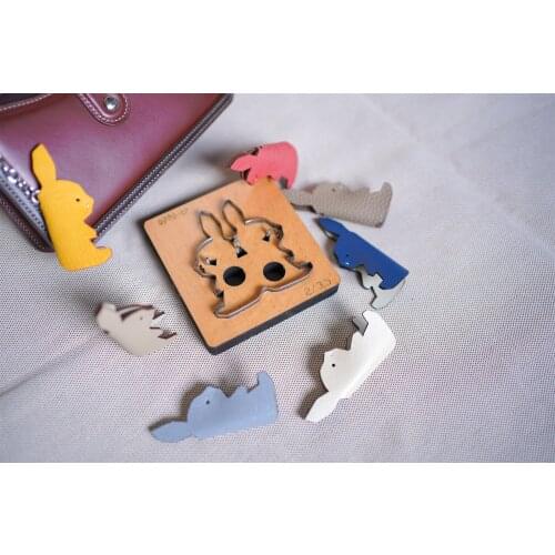 Steel Rule Dies Cutter for DIY Leather Craft Cute Rabbit Hanging Decoration Pendant Die Cutting Knife Mold 8.5x7.7cm
