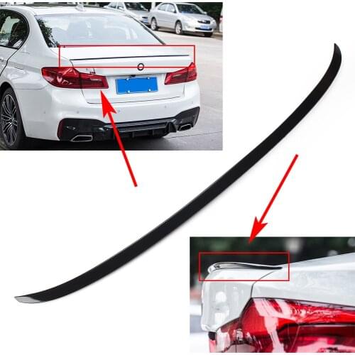 M5 Styling Car Rear Lip Spoiler Splitter Trim For 2017 2018 2019 BMW G30 5 Series 520i 530i 540i Sedan ABS Tail Trunk Wing Cover