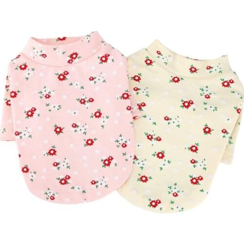 Spring Summer Dog Undershirt Cat Puppy Dog T-shirt Pajamas Yorkies Pomeranian maltese Bichon Poodle Schnauzer Pet Clothing