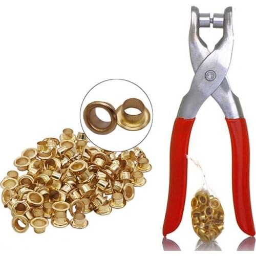 ZK3 Grommet Button Eyelet Setting Cloth Shoe Bag Plier Leather Belt Canvas Household Pincer Setter Rivet Snap Fastener Hand Tool