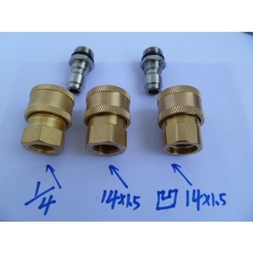 1/4 High Pressure Washing Machine High Fung Foam Bottle Spray Bottle Spray Gun Convert Fast Copper Receptacle M14*1.5