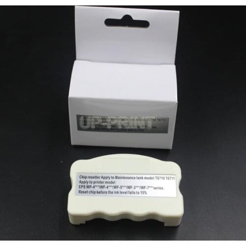 UP 1PC T6711 Maintenance Tank Resetter Compatible For Epson WF7720 WF7710 WF7715 WF7210 WF7610 WF7620 WF3620 L1455 Printer