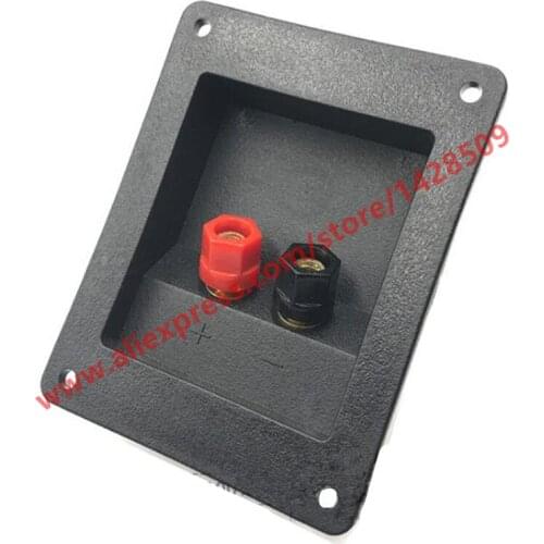 1pc Vertical Type No-hole 2 Positions Junction Box Audio Speaker Connecting Clip Wiring Terminal Connector