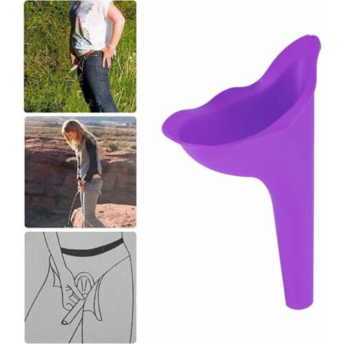 2021 Portable Women Camping Urine Device Funnel Urinal Female Soft Travel Urination Toilet Women Stand Up & Pee Portable Urinal