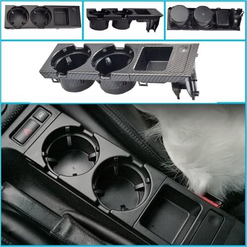 ABS Car Center Console Water Cup Holder Beverage Bottle Holder Coin Box for Bmw 3 Series E46 318 320 325 330 1998-2006