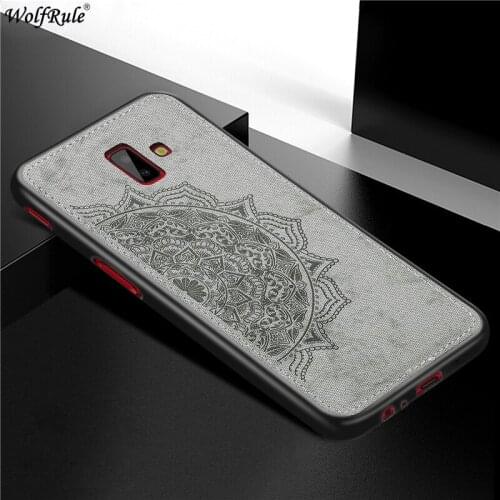 Cover For Samsung Galaxy J6 Plus Hard Phone Case For Samsung J6 Prime Shcokproof Soft TPU Fabric Texture Cover SM-J610F 6.0"