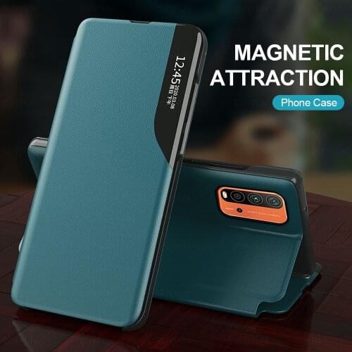 For Redmi 9T Case Cloth Leather Magnetic Smart Flip Phone Cover For Xiaomi Redmi Note 9T 5G Note9T 9 T Not T9 Stand Book Coque