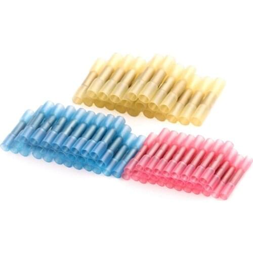 E5BE 100Pcs Solder Seal Wire Connectors Terminals Seal Wire cable Accessories for Marine Automotive Boat Wire Joint