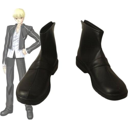 Fate Grand Order FGO Gilgamesh Cosplay Boots Black Shoes Custom Made Any Size