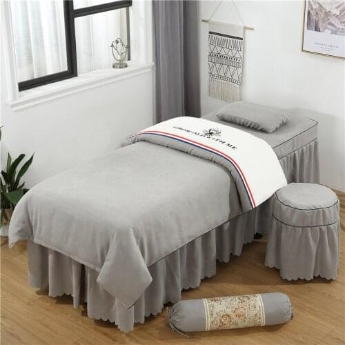 Dental Clinic AB Bedding Set 4 5 6 Pcs Massage Spa Beauty Salon Bed Line Cotton Customized Size Duvet Cover Pillowcase