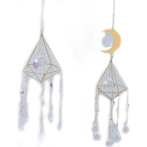 Quartz Suncatcher,Hanging Rainbow Maker,Crystal Window Decor,Crystal Decor,Crystal Prism for Mothers Day Gift