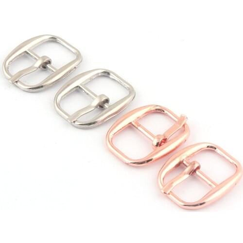10mm Rose Gold Metal Adjuster Slide Buckle Purse Buckle Pin Belt Buckle Handbag Webbing Hardware Bag Luggage Strap Buckle