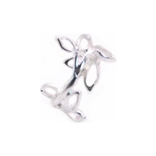 Cute Chic Tree Ring Hollow Leaf Design Romantic Cartoon Style Environmental Protection Material Suitable for Women