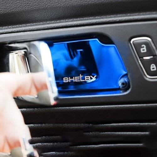 For 15-20 Ford Mustang Car Interior Door Bowl Modified Decoration Stickers Car Door Handle Decoration