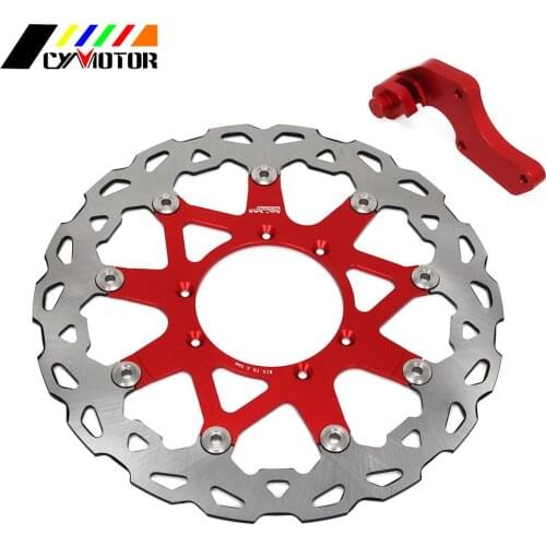 Motorcycle 320mm Front Floating Brake Disc Rotor & Adapter Bracket For HONDA CR CRF CR125 CR250 CRF250R CRF250X CRF450X CRF450R