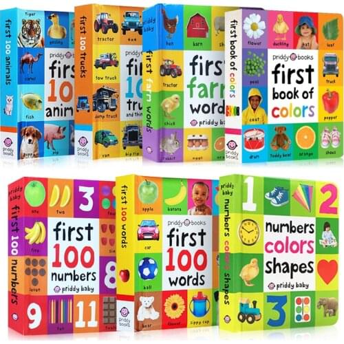 Board Book Childrens World Perceived Picture Story Book First 100 Animals Words English Picture Books Educational for Children