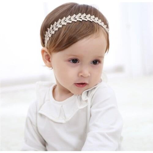 New Cute Golden Butterfly Leaves Hairbands Girls Headwear Children Headbands Elastic Hair Bands Kids Hair Accessories