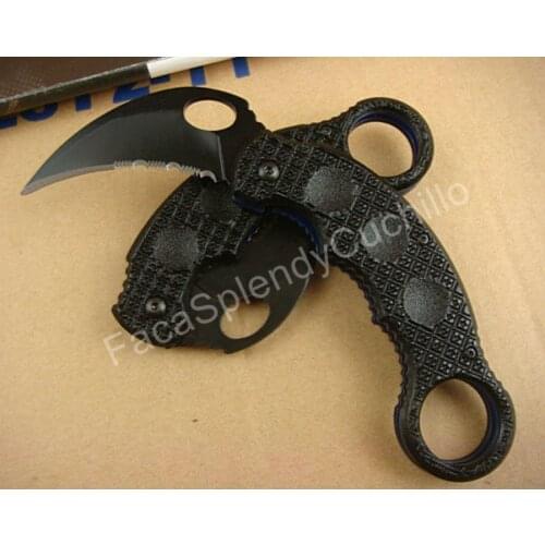 FiveDB1 Karambit Claw Knife Serrated 440C Blade Steel Handle Pocket Folding Claw Knifes Tactical Fishing Hunting Survival Tool
