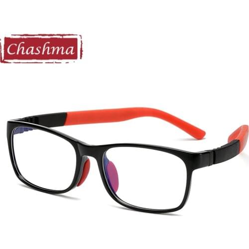 Prescription Glasse Frame Silicone Rubber Material Frame Children Eyewear Kids Optical Glasses Frame Girls Boys Soft Eyeglasses