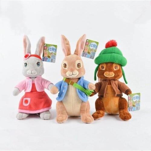 Original Cartoon Movie Peter Rabbit Series Petering Lily Ben Rabbit Animals Plush Toy Dolls Girlfriend gift 30CM Hold Pillow