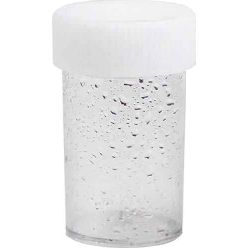 10pcs Plastic Transparent Empty Bottle Makeup Nail Refillable Bottle Empty Art Container Round Storage Bottle K4X0