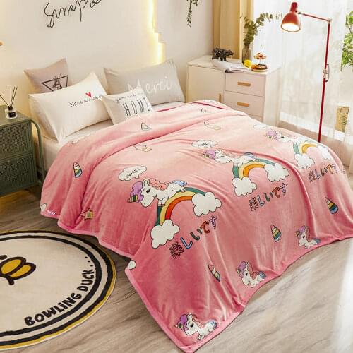 Bedspread Blanket High Density Super Soft Warm Flannel Plush Velvet Bed Covers for The Sofa/Bed/Car Dropshipping 200x230cm