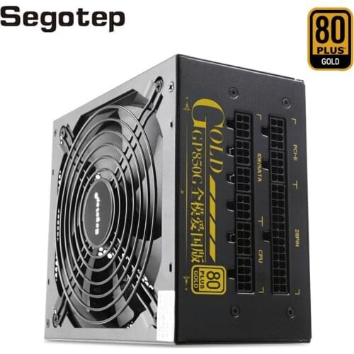Segotep GP850G 750W Fully Modular Gaming Power Supply 80 Plus Gold Certified PSU with Silent 140mm Fan Desktop PC Power Supply
