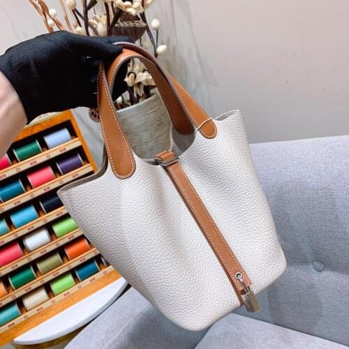 Luxury handbags women bags designer 2020 new fashion bucket bag genuine leather bag highest quality handle bags