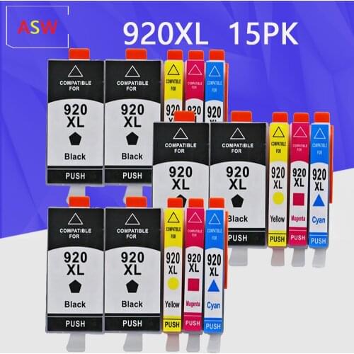 ASW Compatible for HP920XL 920 XL 920 Ink Cartridge for HP 920XL for HP Officejet 6000 6500 6500A 7000 7500 7500A Ink Printer