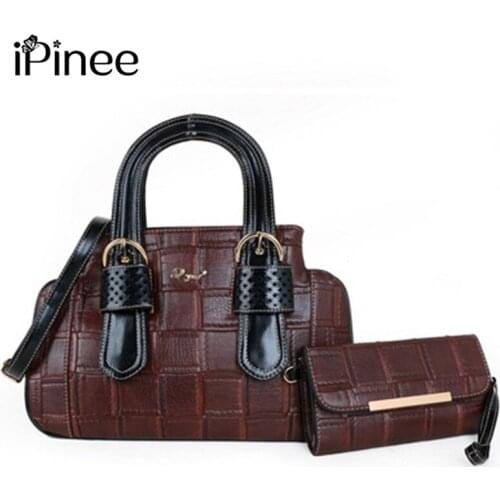 IPinee Bag women High Capacity Bag trendy casual Multi-color shoulder messenger bag temperament diamond Handbag With Purse