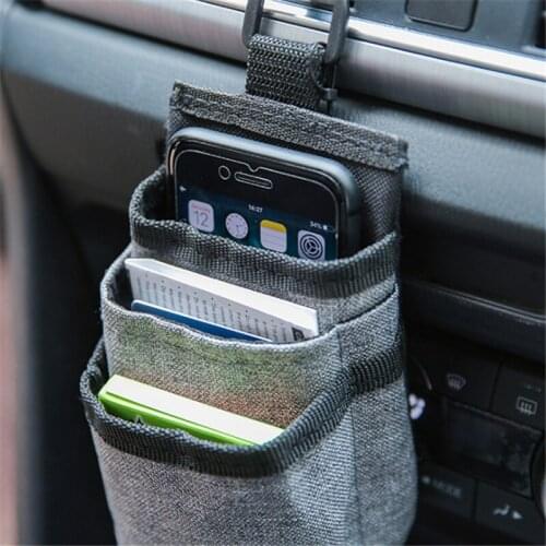 Car Organizer Bag Storage Phone Pocket Oxford Hanging Holder Outlet Air Vent Stowing Tidying Interior Accessories
