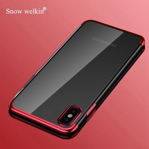 Gel Silicone TPU Plating Ultra Thin Transparent Luxury Phone Case For iPhone 5S SE 6 6S 7 8 Plus X XS XR 11 Pro Max Soft Cover