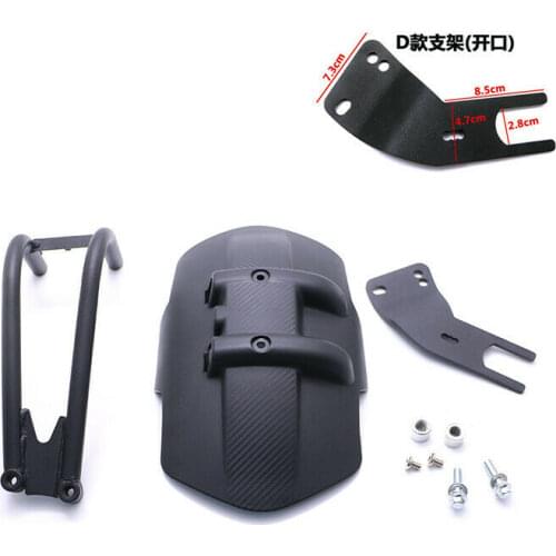 Universal Motorcycle Black Splash Mudguard Rear Wheel Fender Dirt Bike Off-road