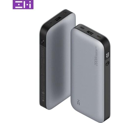 ZMI QB822 20000mAh Portable Power Bank 2 ways 27w fast QC 3.0 External Phone Battery Charger USB 3.0 Universal Power Supply