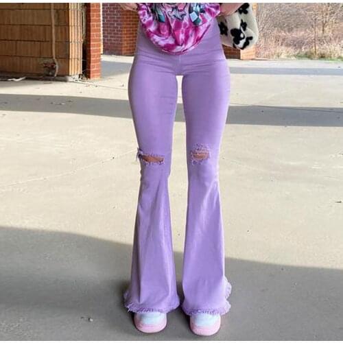 Женские джинсы клеш Young17 China At AliExpress