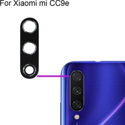2PCS High quality For XIaomi mi CC9E Back Rear Camera Glass Lens test good For XIaomi micc9e Replacement Parts Xiao Mi CC 9E