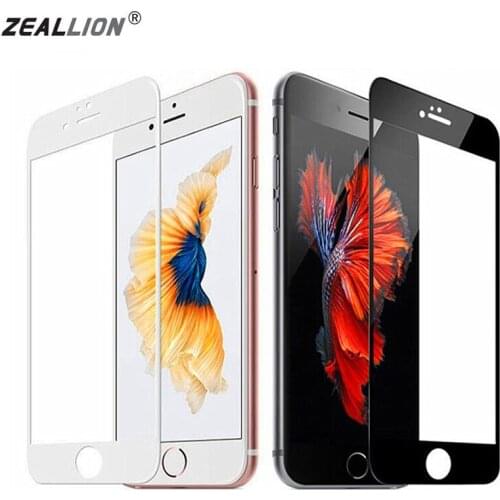 Zeallion 2pcs Tempered Glass Protector Film for iPhone SE 2020 6 7 8 Plus X 11 12 Mini Pro Max Screen Protective Glass