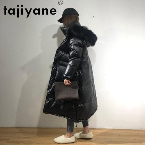 Real Raccoon Fur Collar Jacket Woman Hooded Duck Down Coat Femme Black Warm Coats Famale Korean Outerwear Doudoune Femme SQQ282