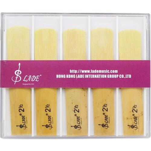 10Pcs Tenor BB Saxophone Reeds 2-1/2 Bamboo Sax Reed Strength 2.5 Musical Instrument Parts & Accessories