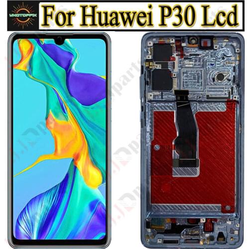 OLED / TFT For Huawei P30 LCD Display Touch Screen Digitizer Assembly +FrameFor Huawei P30 Display ELE-L29 ELE-L09 ELE-AL00 lcd