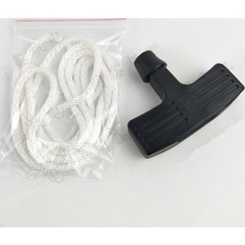 2 X (Starter handle & rope) for Yanmar L40 L48 diesel engine recoil pull starter handle + rope replacement
