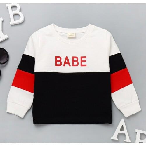 27Kids Autumn Boys and Girls Full sleeve T Shirt Cotton Fabric Causal Top Spring Children Clothe O-neck Tops