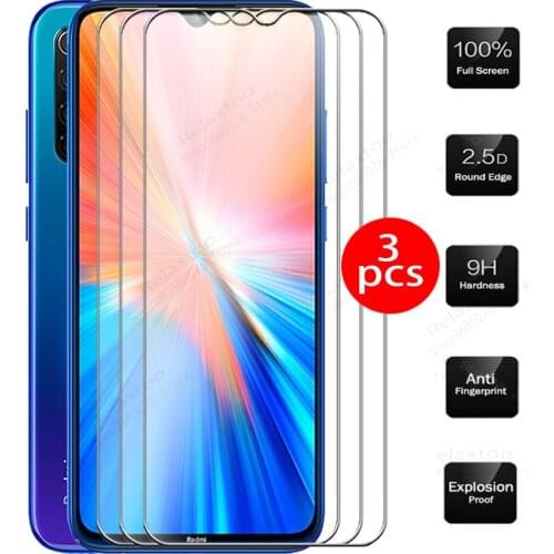 3PCS glass on Redmi Note8 Tempered glass for Xiaomi Redmi Note 8 2021 screen protector protective film Cover redmy Note8 6.3