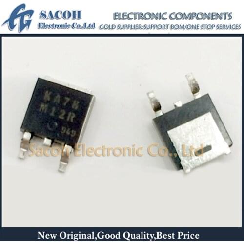 Free Shipping 10Pcs KA78M12R 78M12 or KA78M10R or KA78M15R TO-252 3-Terminal 0.5A positive Voltage regulator